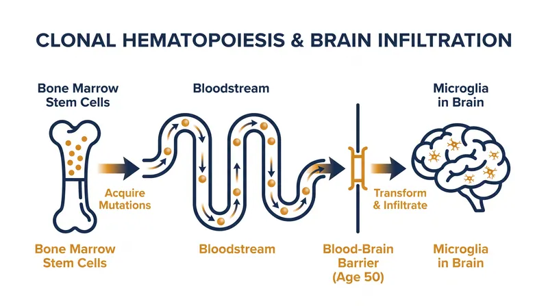 How researchers used genetic mutations to trace the journey of immune cells from the bone marrow to the brain.