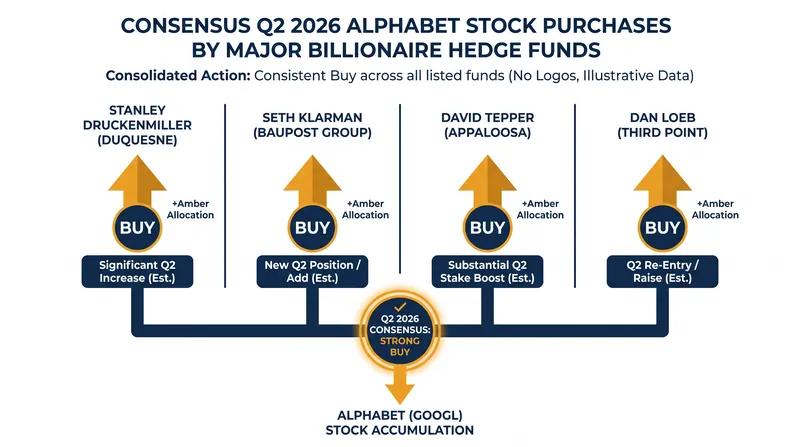 Multiple prominent billionaire investors opened or expanded positions in Alphabet during the second quarter.