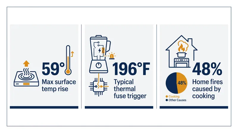 Strict temperature regulations and thermal fail-safes are designed to combat the high rate of cooking-related home fires.