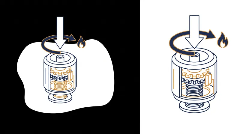 Gas ranges rely on mechanical push-and-turn valves to prevent toddlers from accidentally releasing combustible fuel.