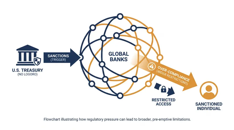 How U.S. sanctions leverage the global financial system to isolate targeted individuals.