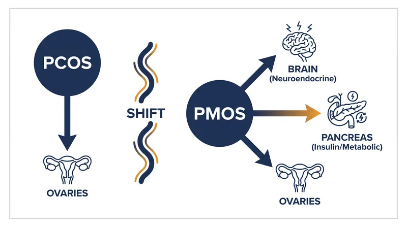 The new PMOS acronym highlights the condition's systemic metabolic and endocrine drivers.