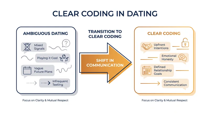 Clear coding shifts the focus from performing to finding genuine alignment.