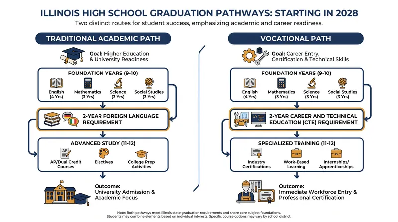 The updated graduation pathways taking effect for the class entering high school in 2028.