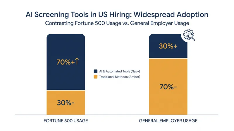 More than 80% of U.S. employers currently utilize some form of artificial intelligence to screen job applicants.