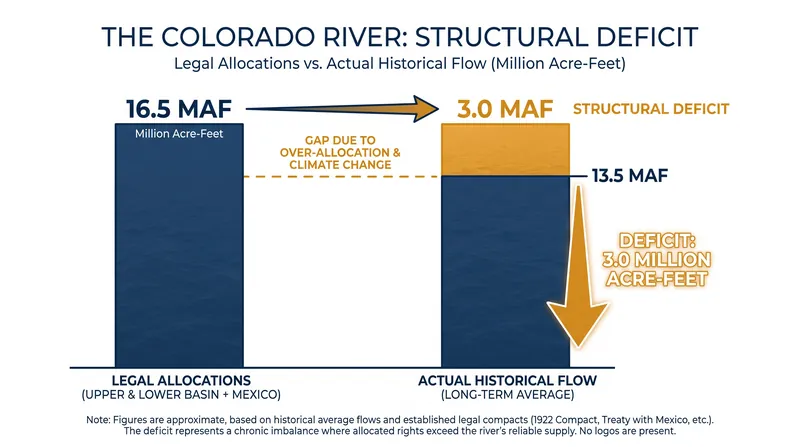 The foundational over-allocation of the Colorado River Compact.