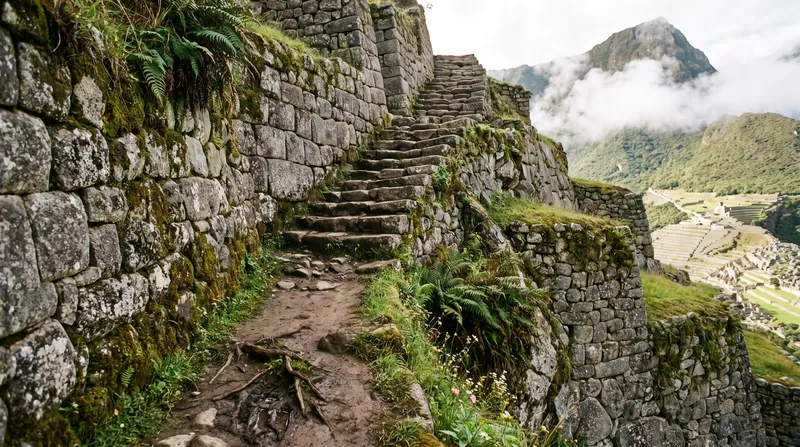 The newly discovered 1.2-kilometer principal road features a zigzag alignment characteristic of Inca engineering.