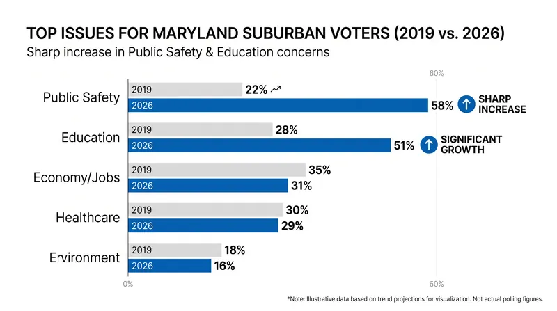 Public safety and education have eclipsed broader economic concerns in recent municipal polling.