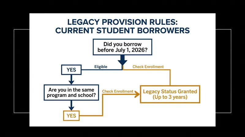 Current students can keep their old loan limits, but only if they remain in their exact program of study.