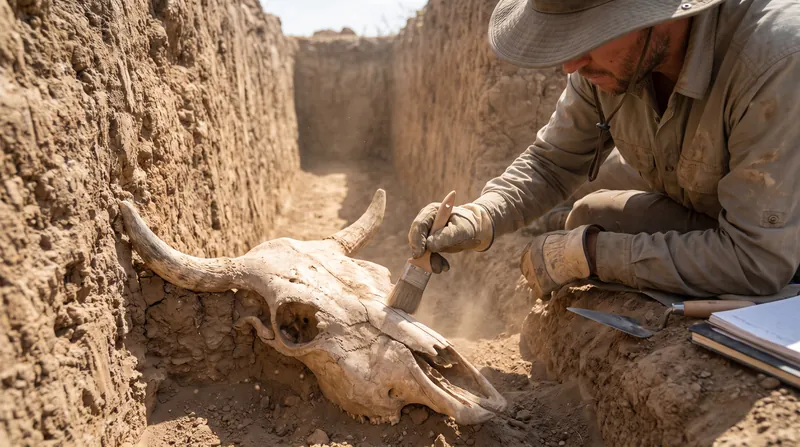 Bull skulls and horns discovered in the ditch suggest the entrances were once decorated with monumental, ritually significant gateways.