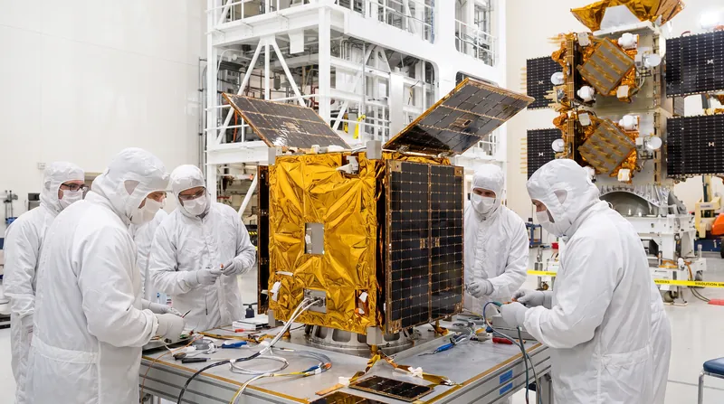 Hundreds of smaller, interconnected satellites are being manufactured to form the Proliferated Warfighter Space Architecture.
