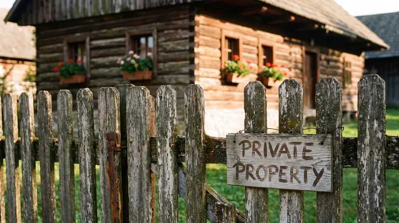 Residents have resorted to erecting barriers and signs to keep tourists from wandering into their private gardens.