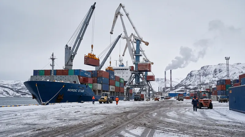 The port of Murmansk is undergoing modernization to handle increased containerized freight from Asia.