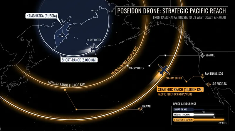 Basing the Khabarovsk in Kamchatka extends the potential reach of its autonomous payload across the Indo-Pacific.