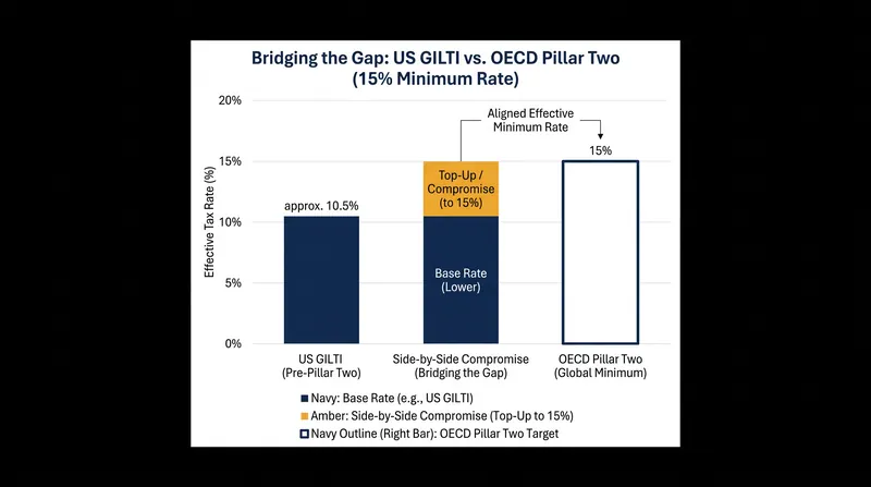 The US Side-by-Side compromise recognizes domestic minimum taxes as functionally equivalent to Pillar Two.
