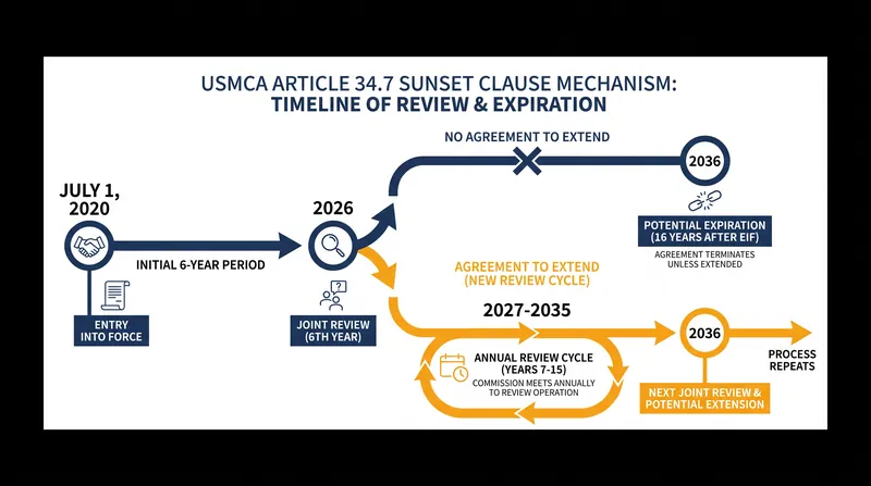 The refusal to grant a 16-year extension places the USMCA into a cycle of mandatory annual reviews.