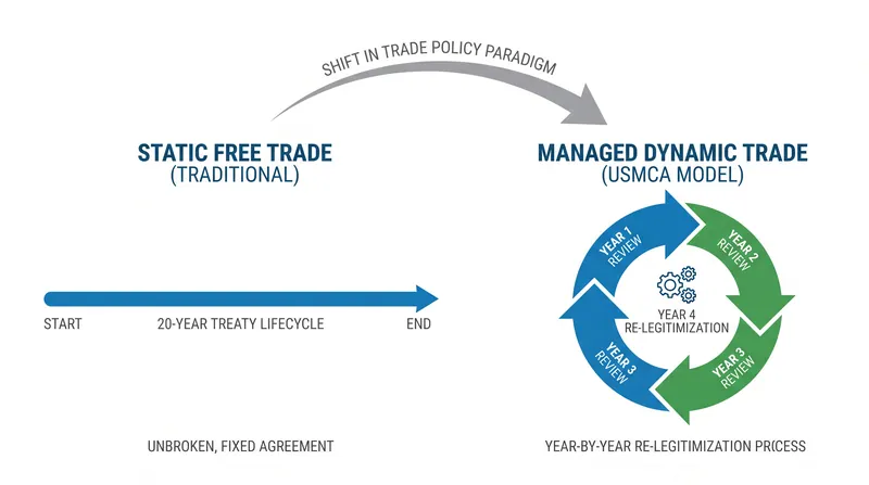 The new paradigm replaces long-term institutional permanence with continuous, managed adaptation.