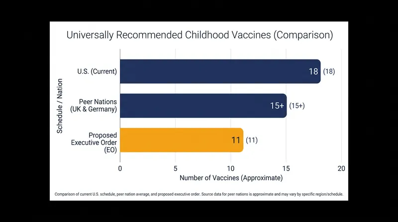 The proposed schedule would drop the U.S. below the baseline recommendations of many peer nations.