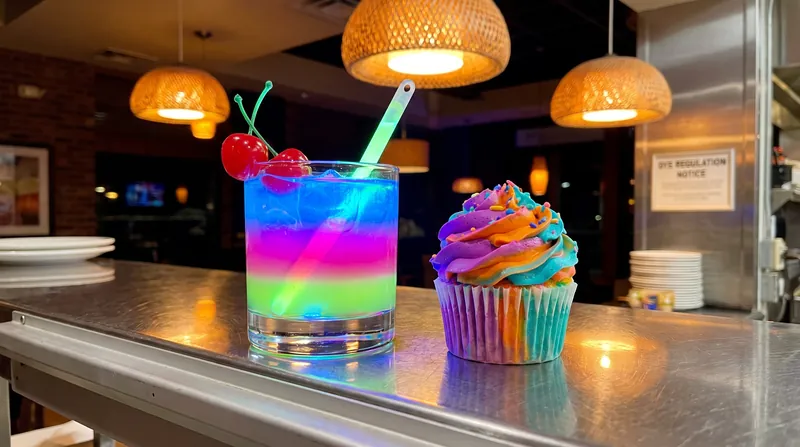 Restaurants serving brightly colored drinks and desserts may face supply chain disruptions as the FDA targets synthetic dyes.