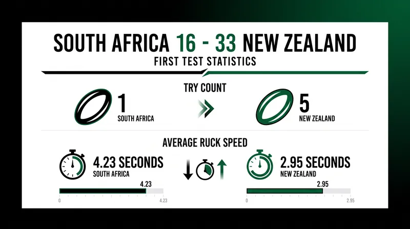Key metrics from the All Blacks' stunning first Test victory at Ellis Park.