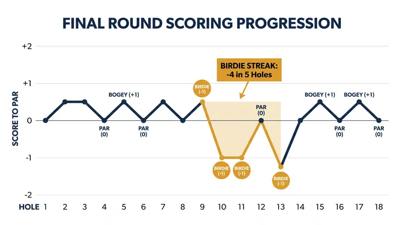 Jamieson's explosive scoring burst around the turn allowed him to seize control of the tournament.