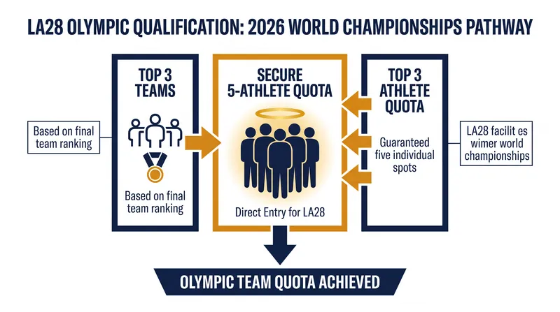 The top three nations in the team finals will automatically secure a five-athlete quota for the 2028 Los Angeles Olympics.