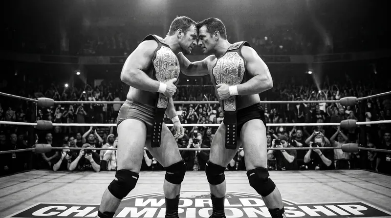 The confrontation sets the stage for an inevitable title unification match.