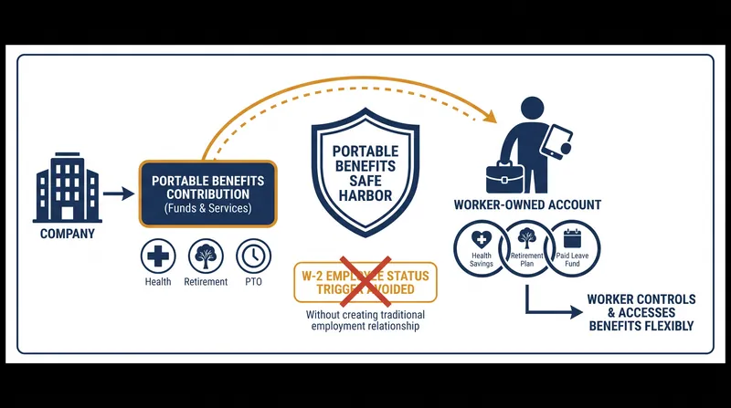 How portable benefits decouple financial security from traditional employment status.