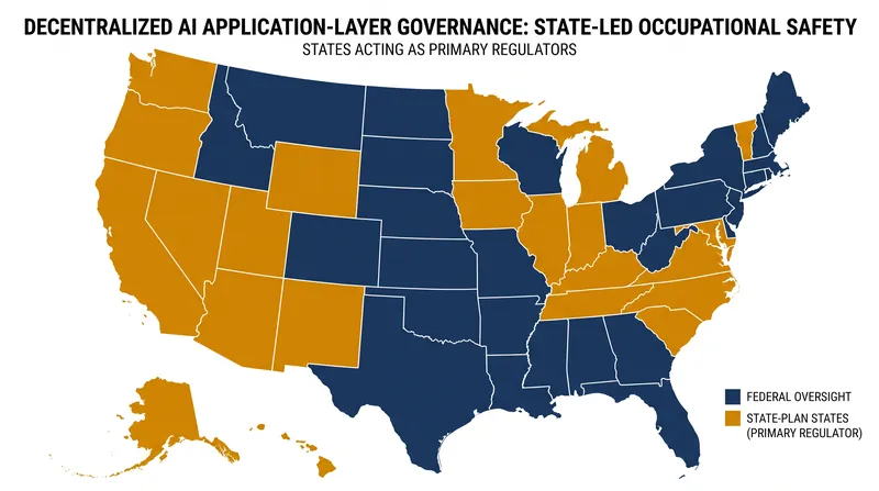 Nearly half of U.S. states hold primary regulatory authority over the sectors where AI is most frequently deployed.