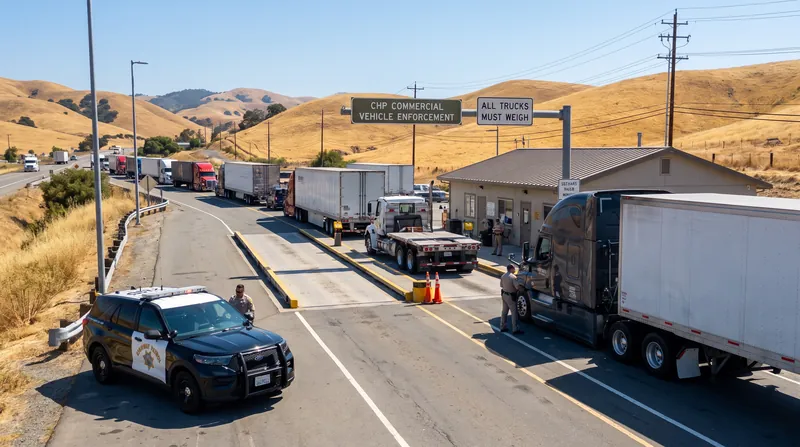 Autonomous trucks will share the same freight corridors as human drivers and must comply with all standard commercial weigh station requirements.