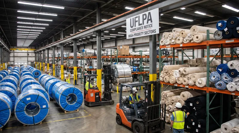 The newly listed entities operate in high-priority sectors including aluminum, apparel, cotton, and electronics.