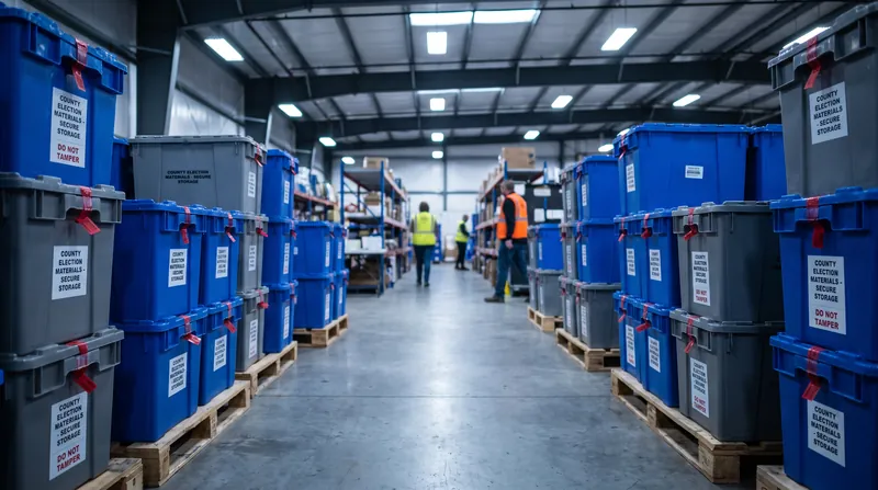 Local election officials rely on a strict chain of custody to ensure ballots are securely stored and counted before certification.