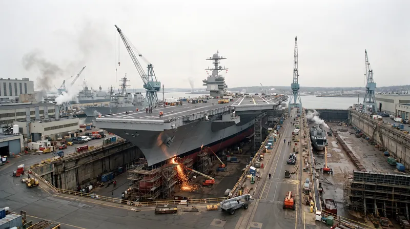 Maintenance backlogs and limited shipyard capacity restrict the Navy's ability to surge additional carriers.