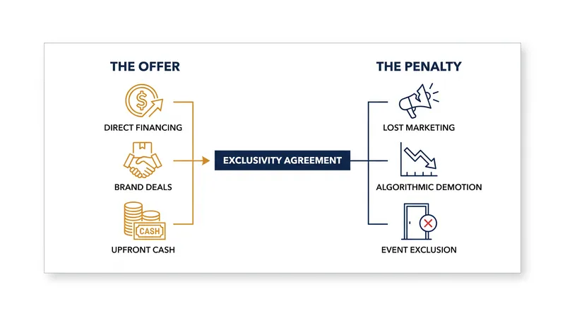 How YouTube is structuring its new exclusivity agreements.