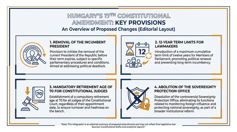 Key provisions of the 17th Amendment to the Hungarian Fundamental Law.