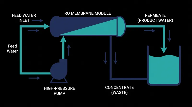 Reverse osmosis is highly effective but generates a concentrated waste stream that must be carefully managed.