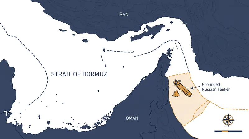 The navigable shipping lanes of the Strait of Hormuz lie entirely within Omani and Iranian territorial waters.