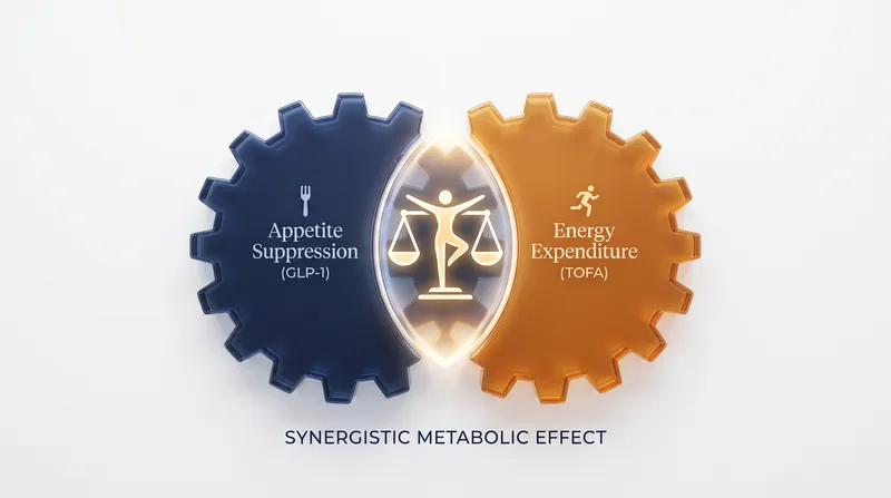 Combining TOFA with GLP-1 medications produced additive and synergistic improvements in weight loss and metabolic health.