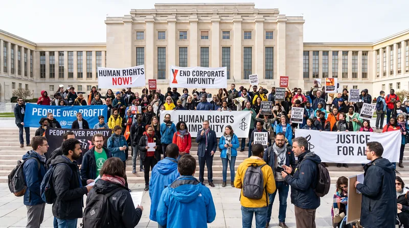 Civil society organizations and affected communities have consistently mobilized to demand a robust, loophole-free treaty.