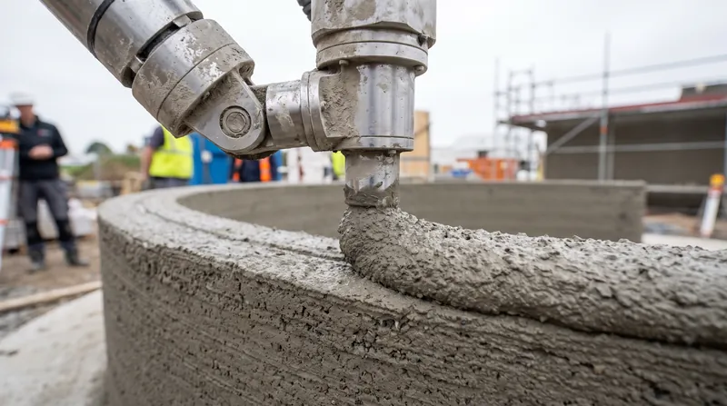 Proprietary concrete mixes are engineered for immediate layer-to-layer bonding to support the weight of high-rise structures.