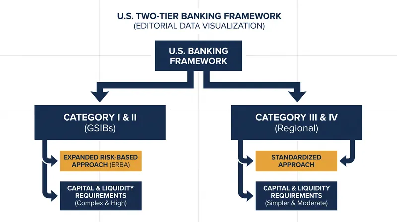 The 2026 revisions abandoned a one-size-fits-all approach, tiering compliance based on bank size and complexity.