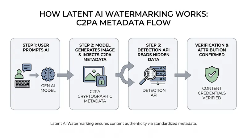 Unlike visible logos, latent disclosures embed machine-readable metadata deep within the file's structure.
