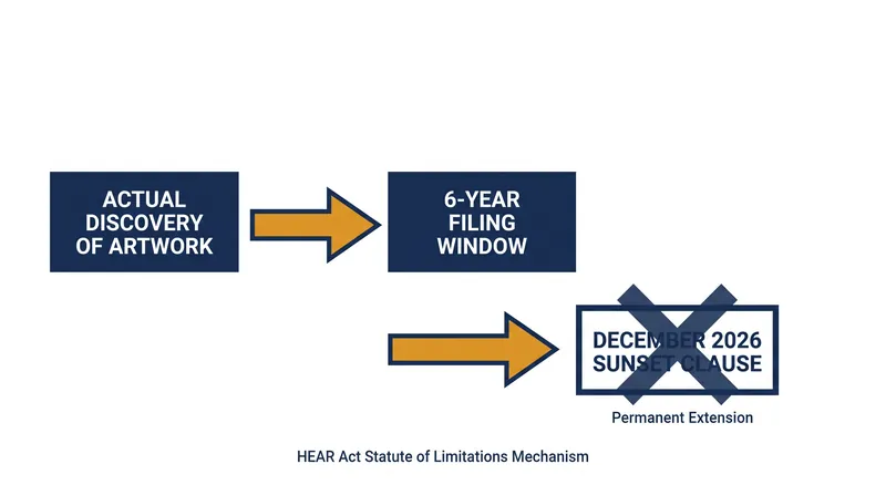 How the updated HEAR Act permanently extends the filing window for restitution claims.