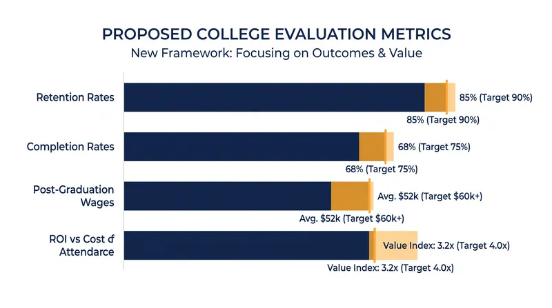 Accreditors will be required to evaluate institutions based on strict return-on-investment metrics.