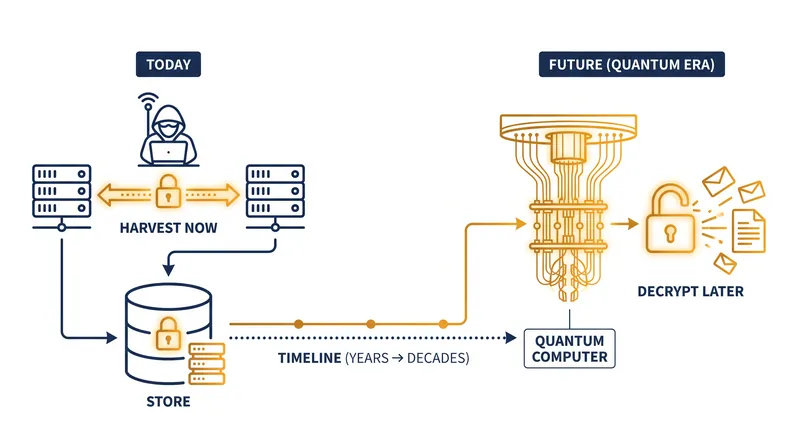 The mandate aims to counter adversaries who are intercepting and storing encrypted data today to decrypt when quantum computers mature.