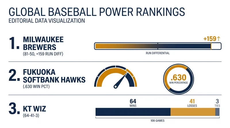 The Brewers, Hawks, and Wiz currently sit atop the baseball world in their respective leagues.