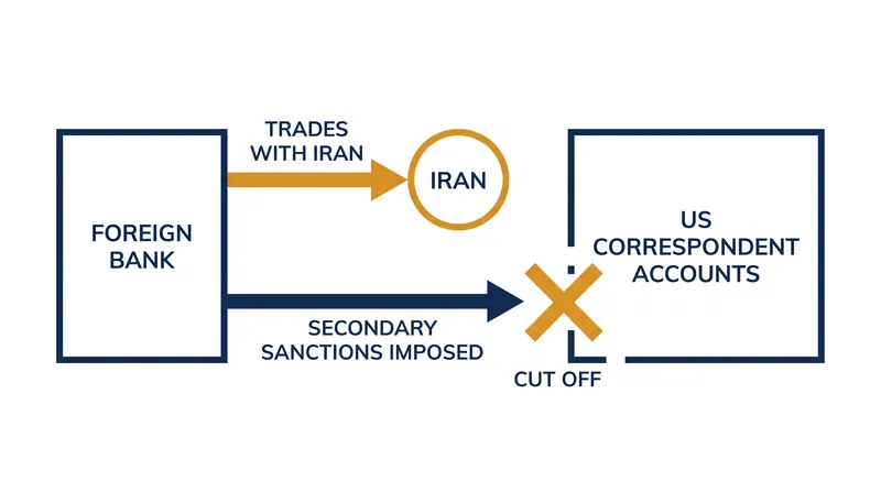 How US secondary sanctions target non-American entities.
