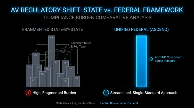 A preemptive federal framework aims to eliminate the compliance overhead of state-by-state regulations.