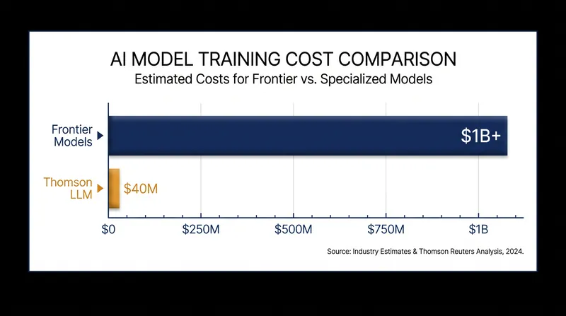 Thomson Reuters bypassed the most expensive phases of AI development by building on an open-source foundation.