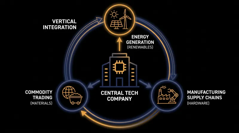 Vertical integration allows technology firms to capture margins traditionally paid to third-party suppliers.